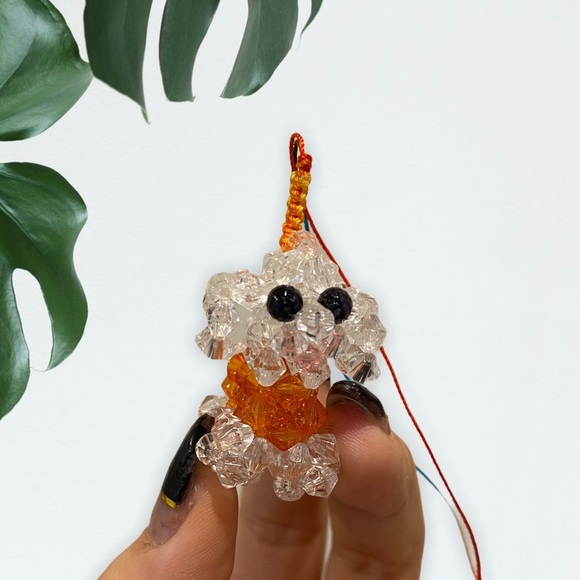 HANDMADE | MINI BEADED POODLE CHARM - Picture 3 of 3